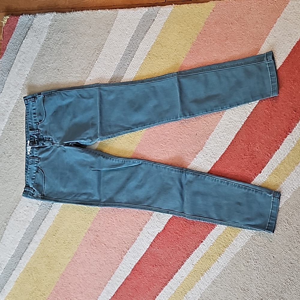 Free People Green Skinny Jeans - Picture 2 of 7